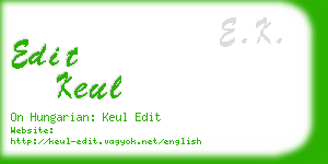 edit keul business card